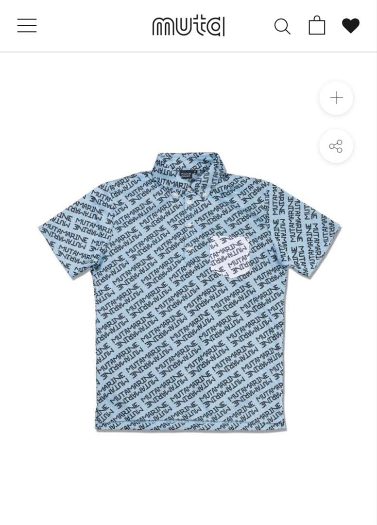 muta MARINE ムータマリン ダイアゴナル　ジャガードポロシャツ 総柄