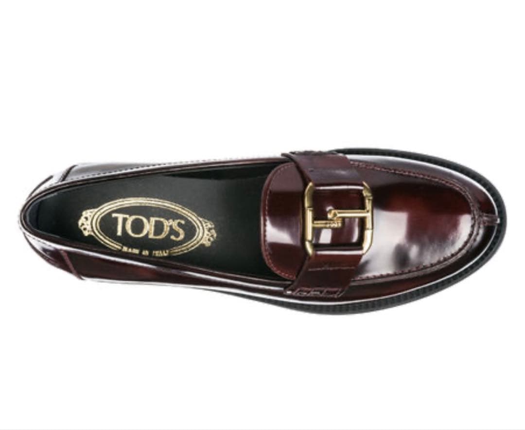 【美品】TOD'S (トッズ)38 レザー ローファー