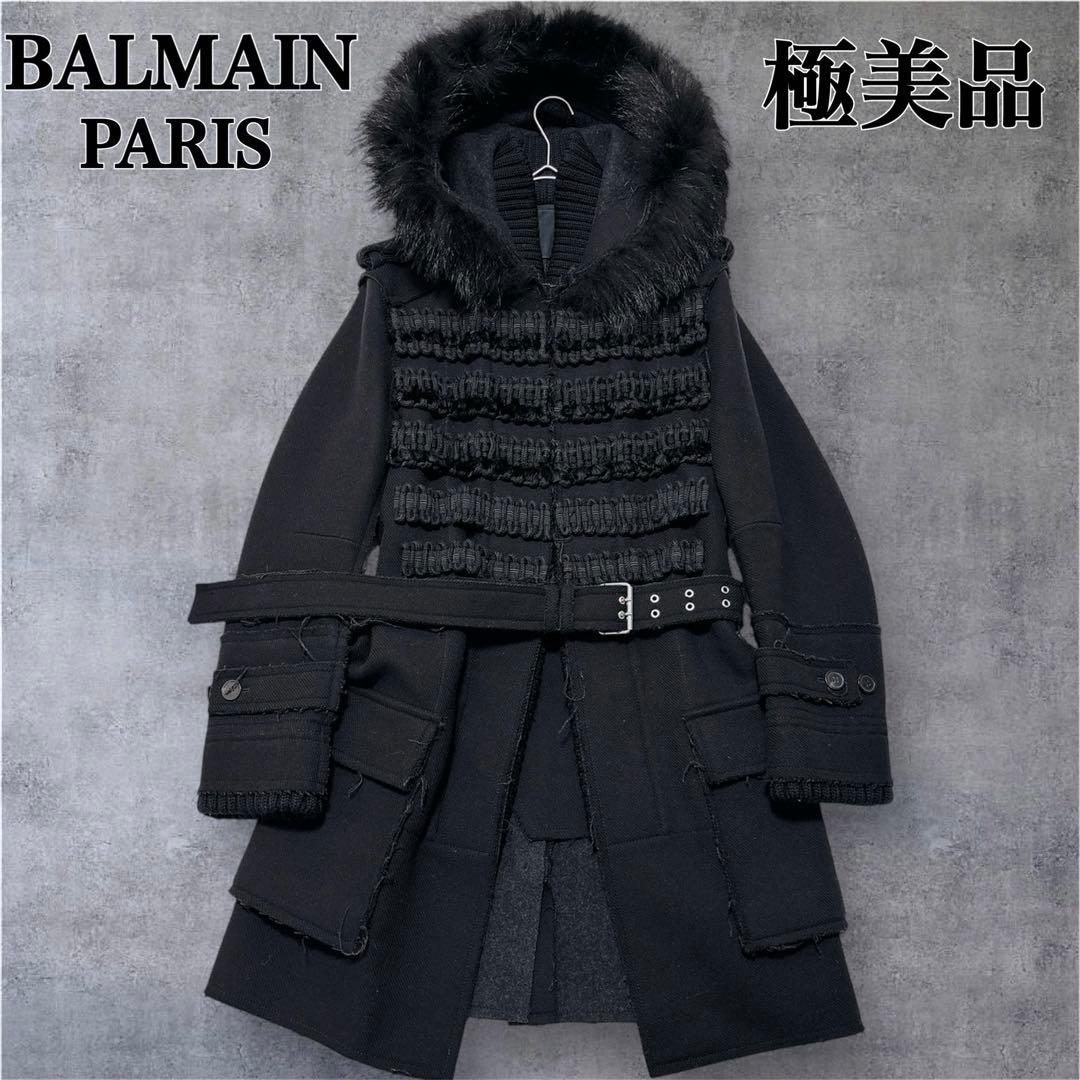極美品✨BALMAIN バルマン モッズコート ミリタリーコート ロングコート