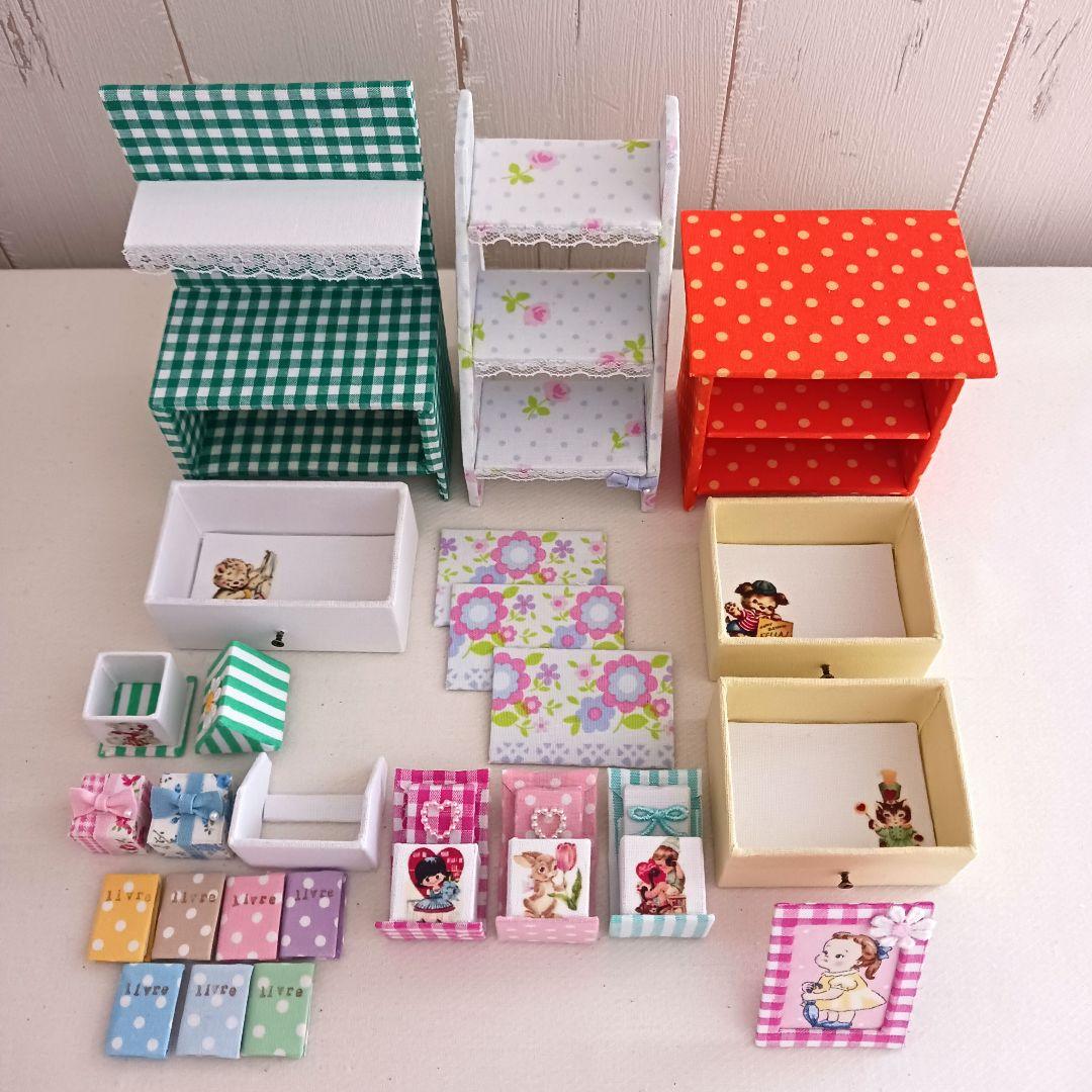 きき様＊kyo＊ハンドメイド＊いちごカフェ＊ドールハウス＊ミニチュア＊チェスト他