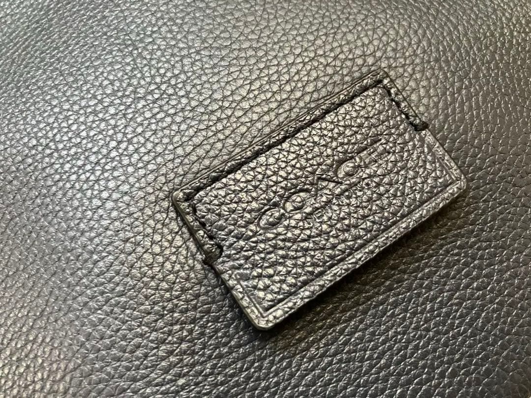 い*き様 COACH コーチ レザー ボディバッグ　ミッドナイトブルー