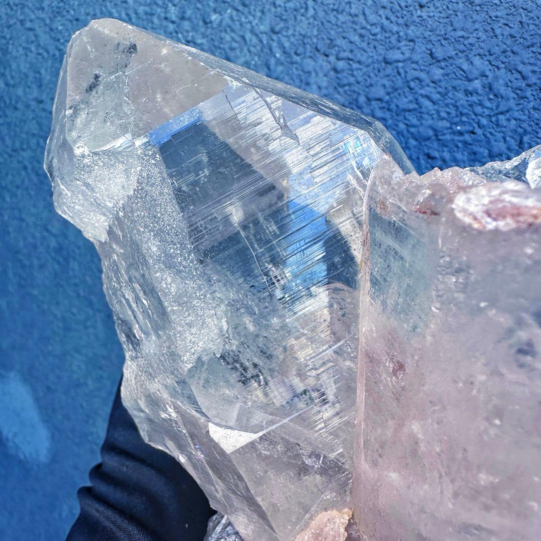 別格高級品 ❗️巨大❗️超強いパワー虹入り☆ヒマラヤ水晶パワーストーン浄化A1455