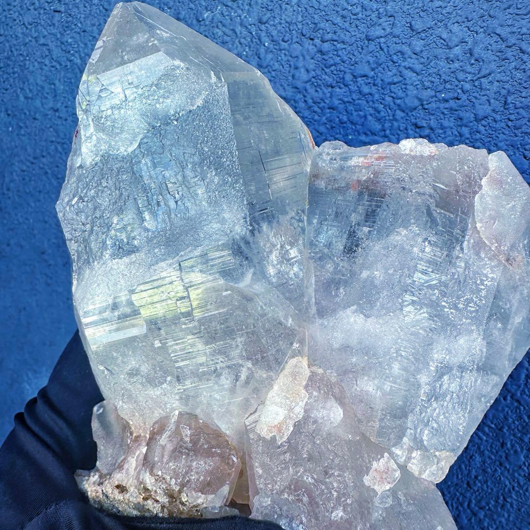 別格高級品 ❗️巨大❗️超強いパワー虹入り☆ヒマラヤ水晶パワーストーン浄化A1455