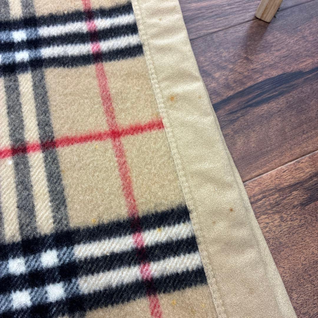 Burberry 大判毛布　ウール　100% 西川