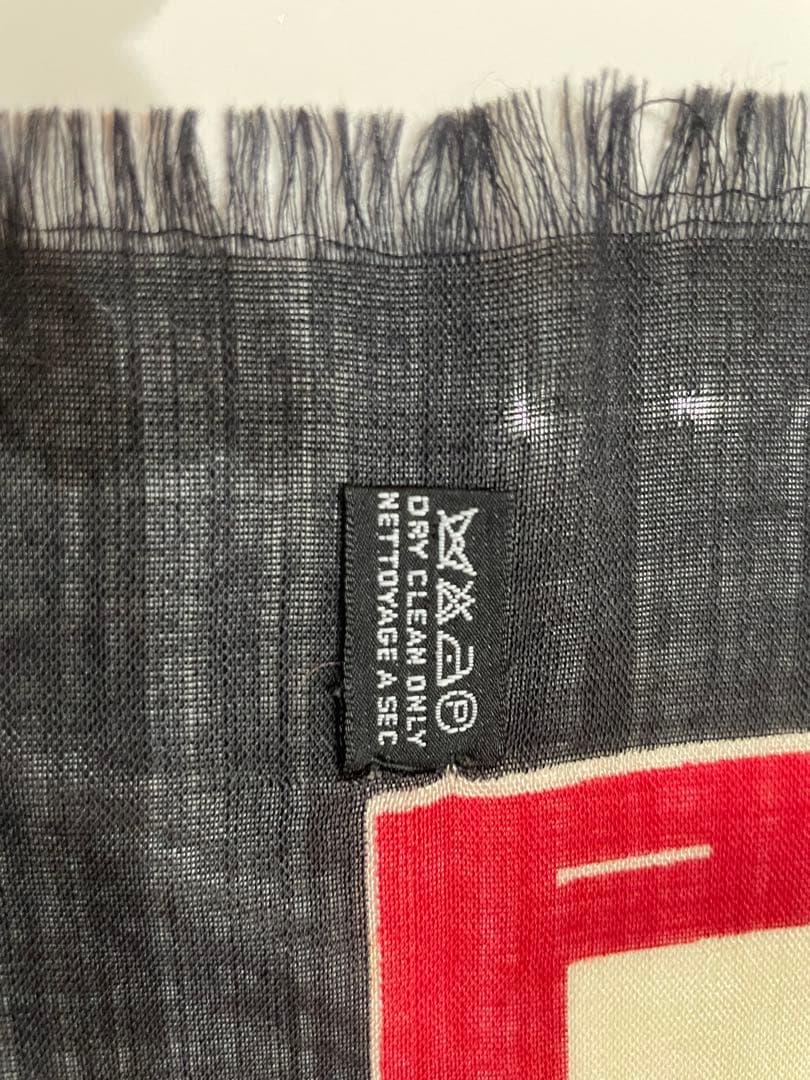 CHANELスカーフ　カシミアシルク　オールドシャネルビンテージシャネル