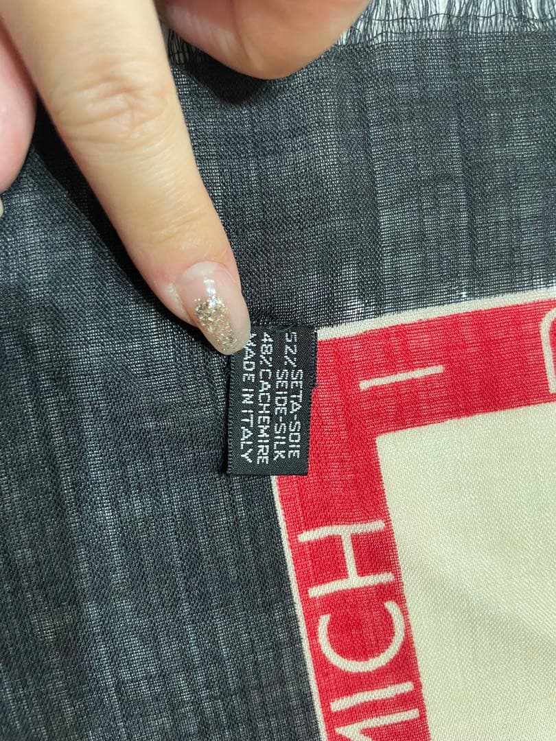 CHANELスカーフ　カシミアシルク　オールドシャネルビンテージシャネル