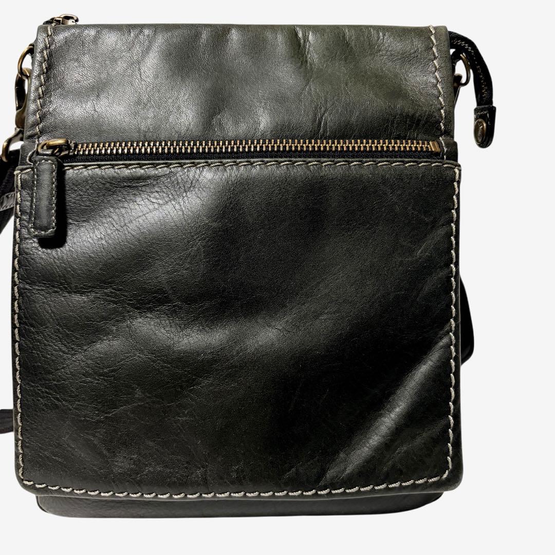 土屋鞄 プロータ ショルダーバッグ オールレザー ブラック