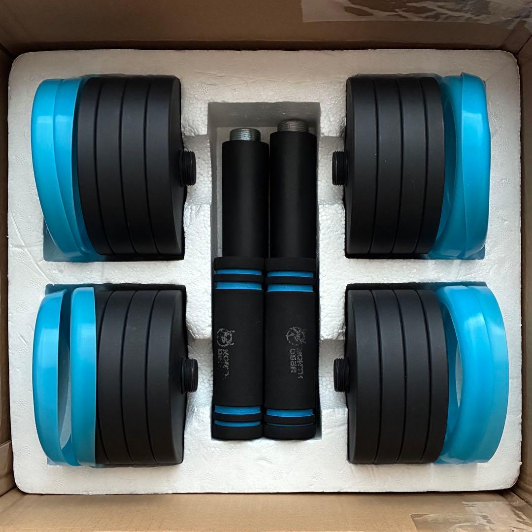 NORTHDEER 第二世代・可変式ダンベル（ブラック）バーベルバー付き