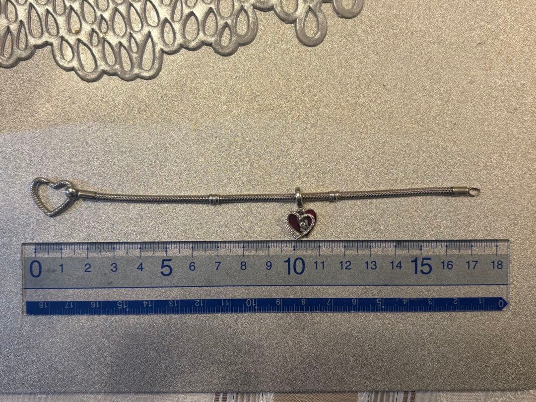 Pandora ハート型チャーム ブレスレット