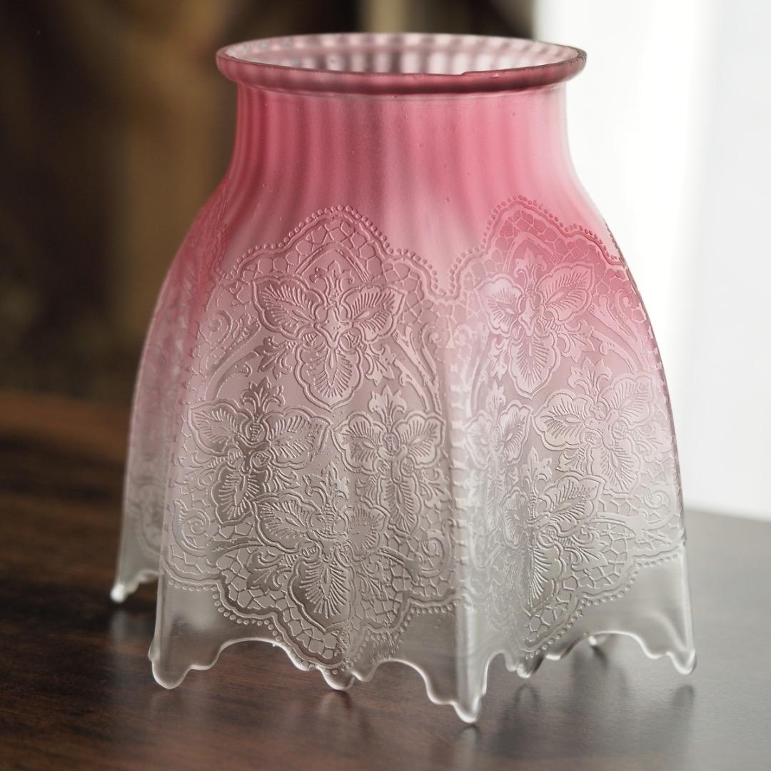 シェードランプ 天吊ランプ エッチング / アンティーク 英国製