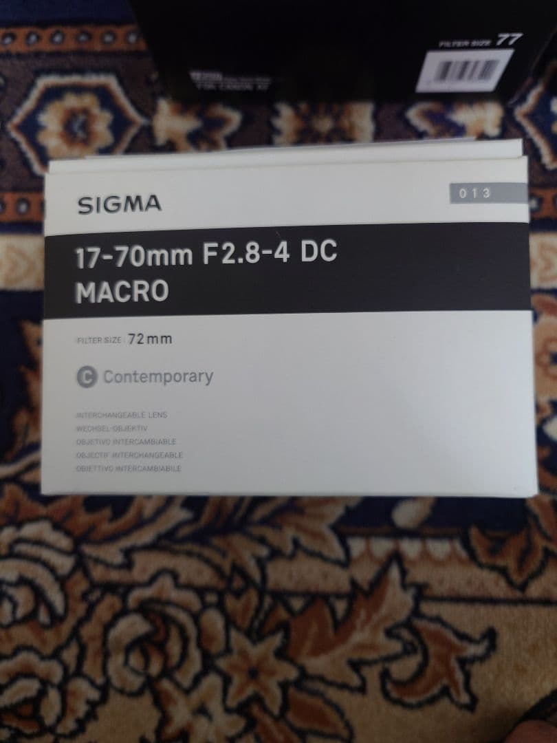 未開封　SIGMA 17-70mm F2.8-4 DC MACRO レンズ