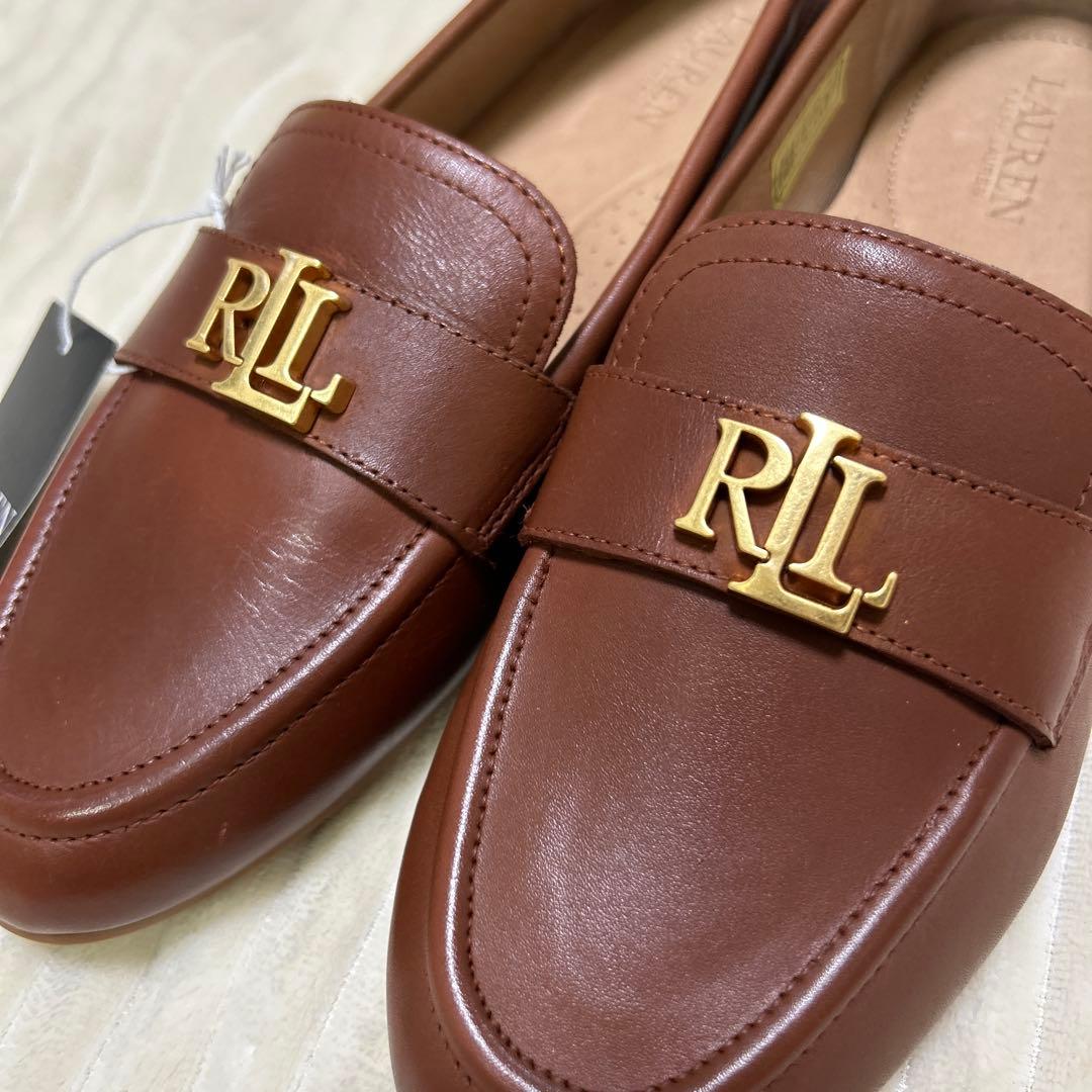 新品未使用　ローレンラルフローレン ローファーAVERI III タン　22.5