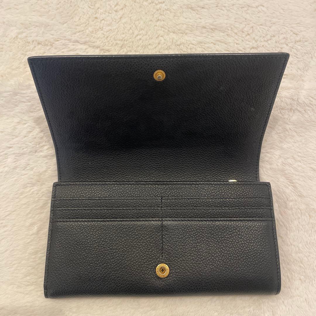 YSL ブラックレザー 長財布