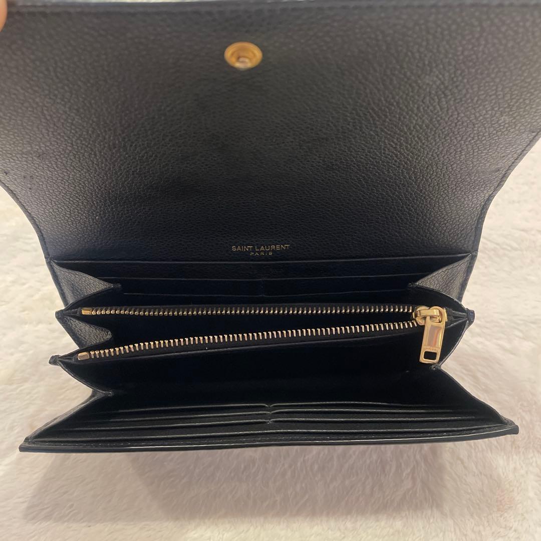 YSL ブラックレザー 長財布