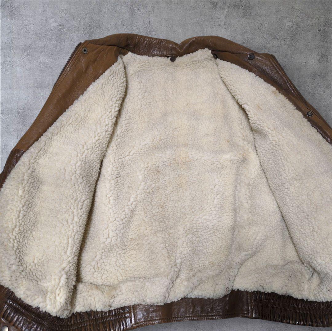 90s vintage A-2 フライトジャケット LL レザー 短丈 ボマー