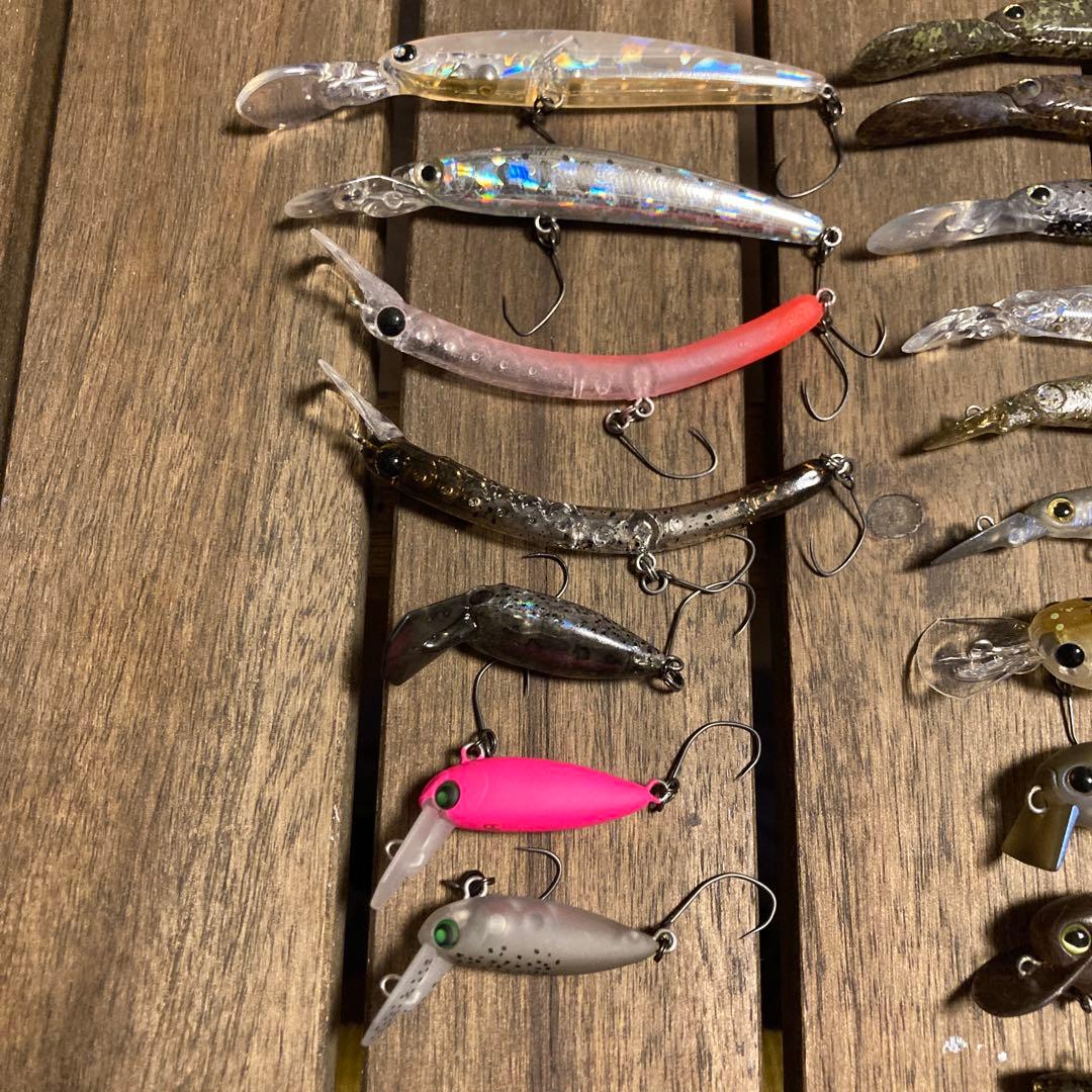 エリアトラウト引退　ルアー約30点　まとめ売り　ウッサ GJ さかさにょろなど