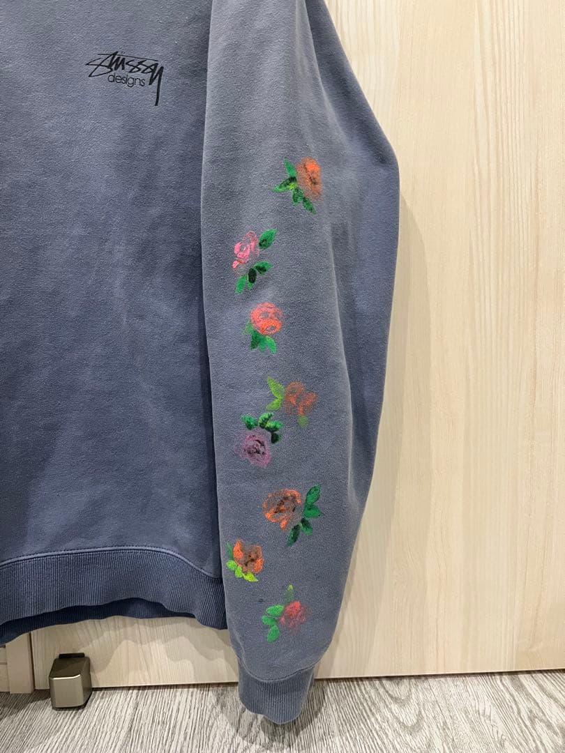 Stussy 花柄プリント クルーネック トレーナー