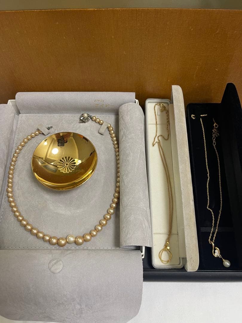 遺品整理・生前整理品］ネックレス 真珠 金杯 - メルカリ