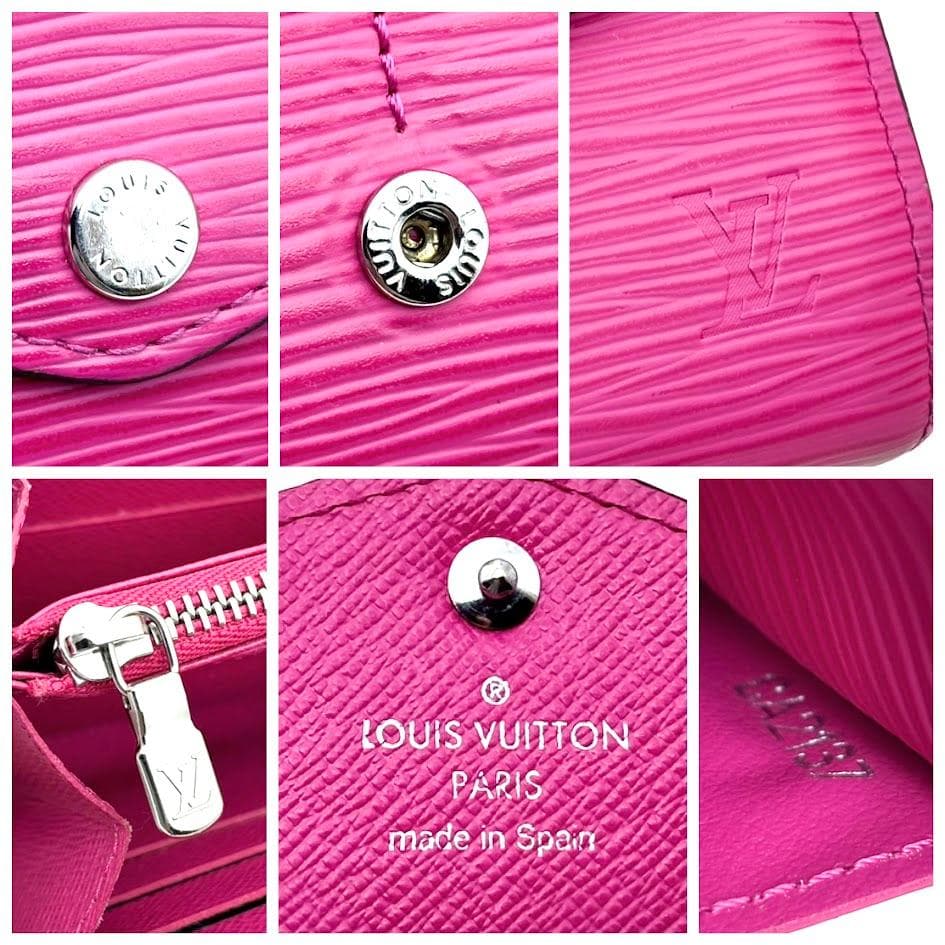【まみむめも】ルイヴィトン　エピ　ポルトフォイユサラ　フューシャ