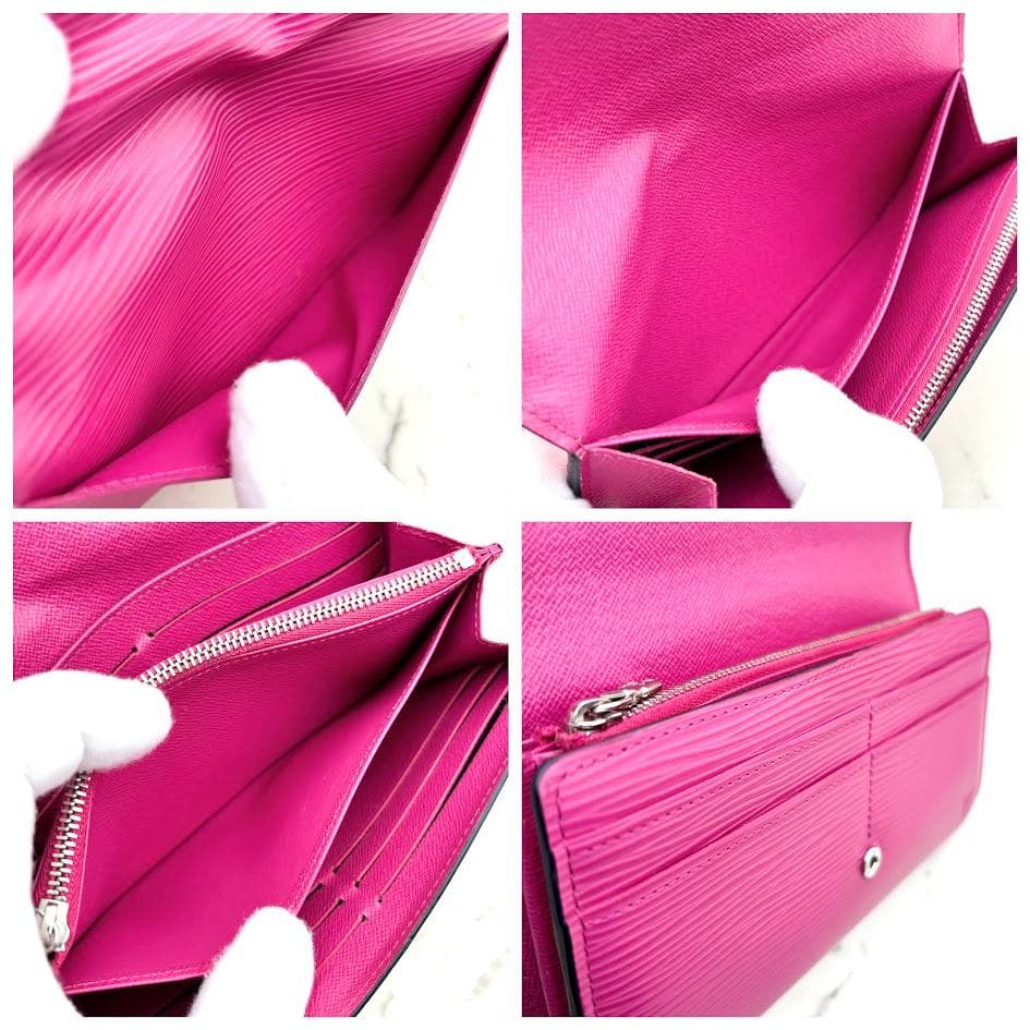 【まみむめも】ルイヴィトン　エピ　ポルトフォイユサラ　フューシャ