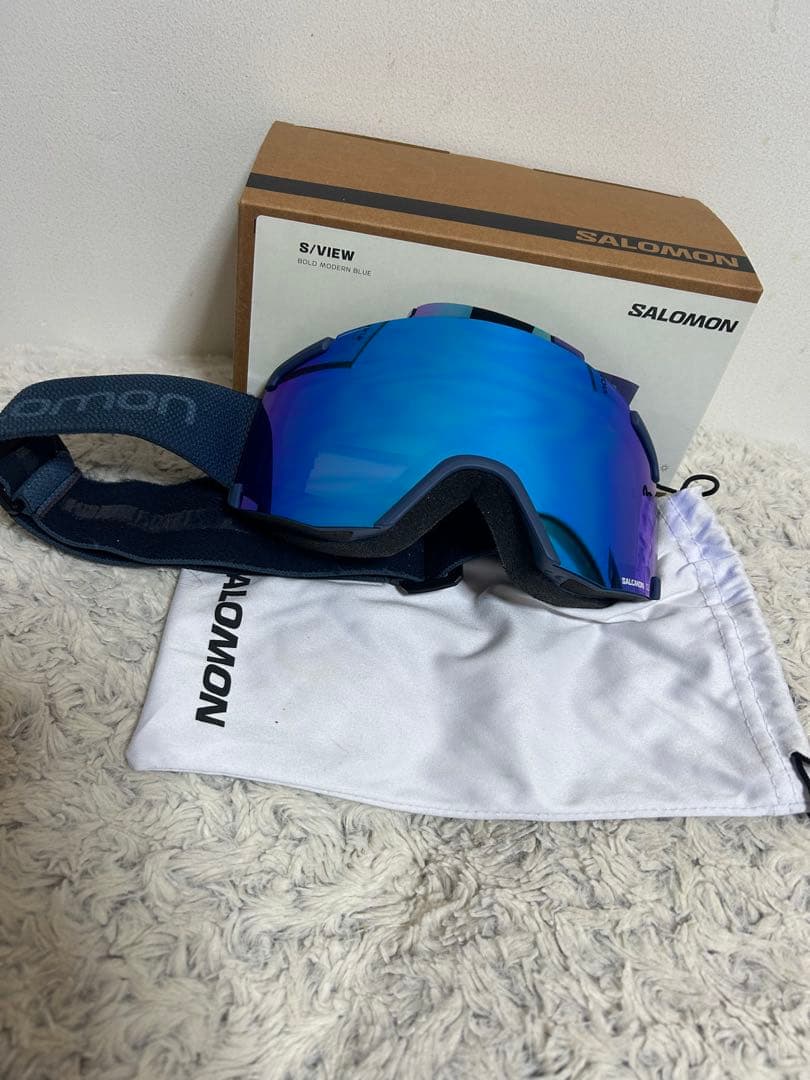 SALOMON 販売 S/VIEW ゴーグル ブルー/パープル SALOMON S/VIEW