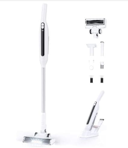 掃除機 コードレス 70KPa超強力吸引&自立式&LEDライト付き&超軽量