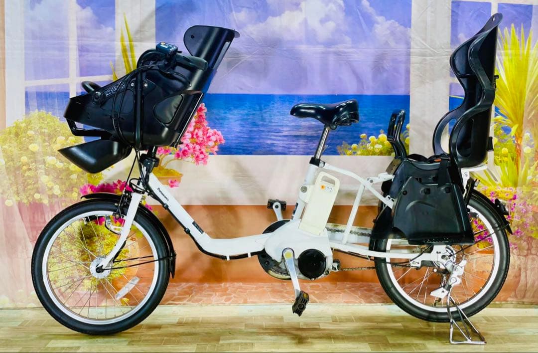 パナソニックギュット⭐️12AH！子供乗せ電動アシスト自転車Y2532