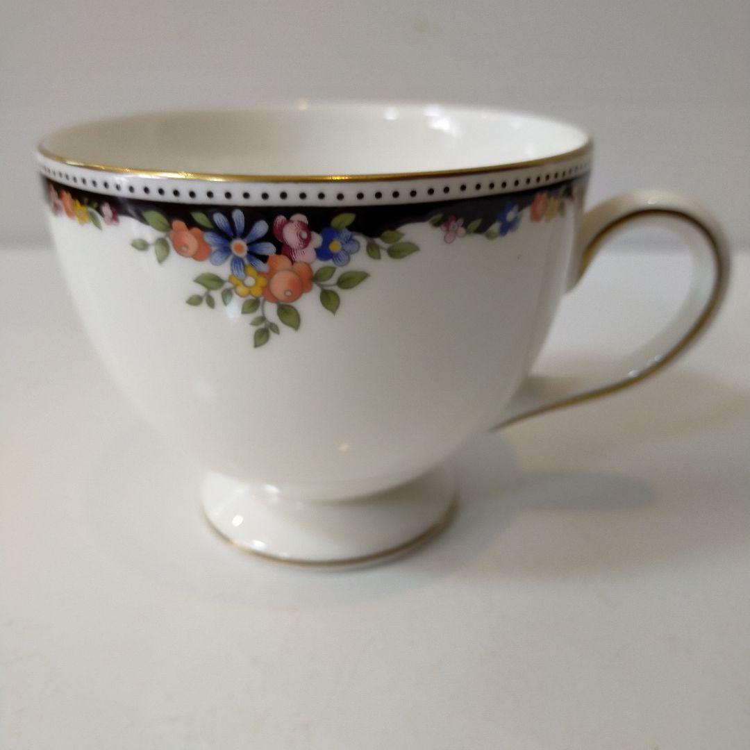 ウェッジウッド 黒壺オズボーン コーヒー、ティーカップ＆ソーサー5客