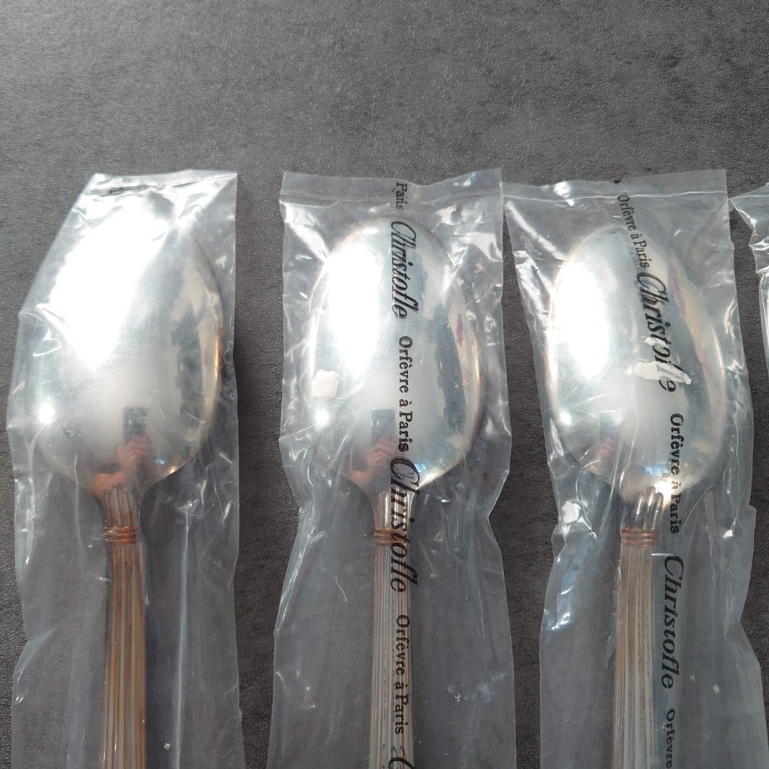 美品 クリストフル アリアゴールドリング テーブルスプーン 未開封含む 5点