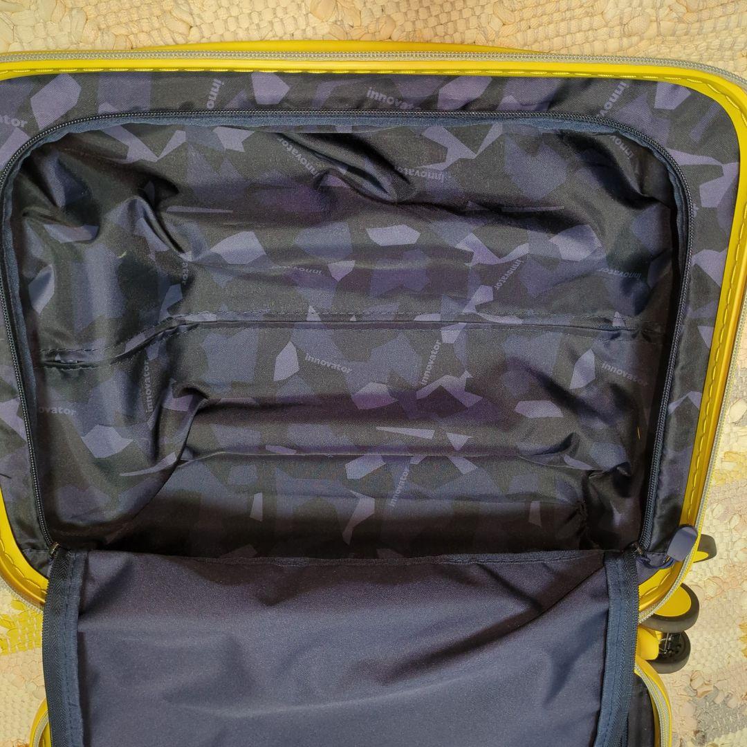 美品◆イノベーター 機内持込 イエロースーツケース キャリーケース TSAロック