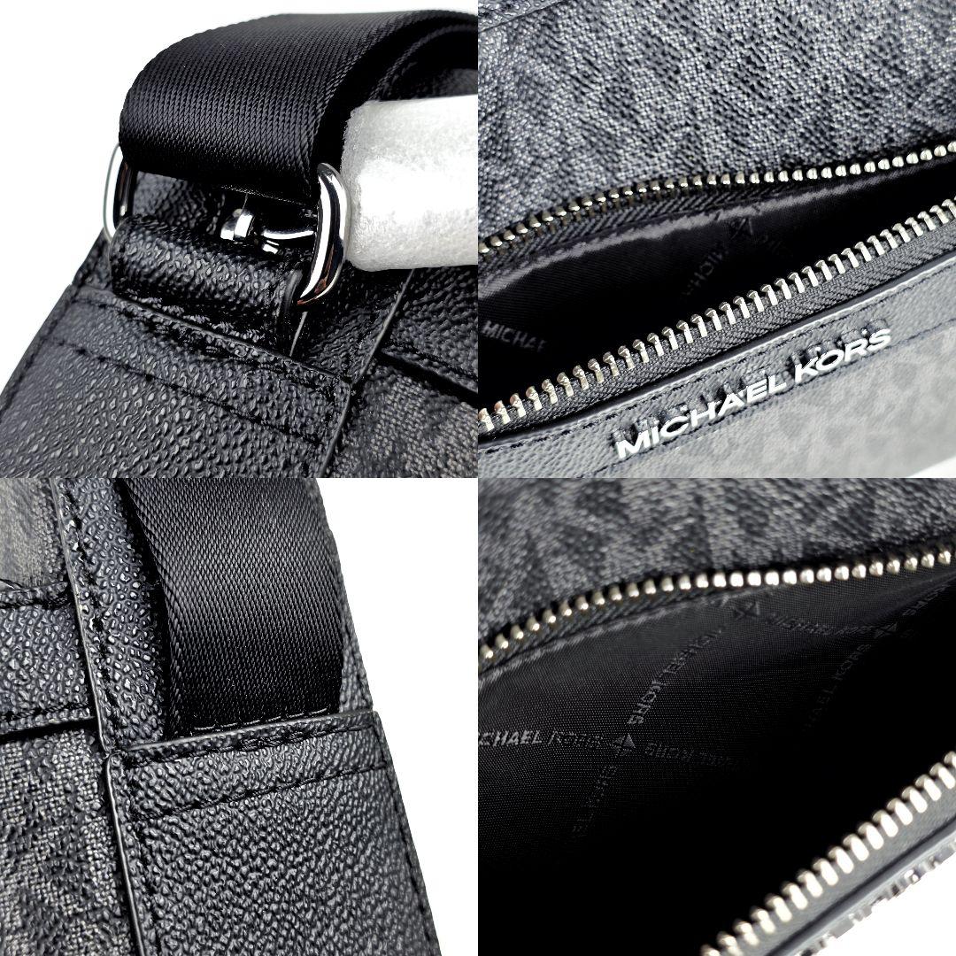 極美品 マイケルコース MKシグネチャー クーパー ユーティリティ クロスボディ