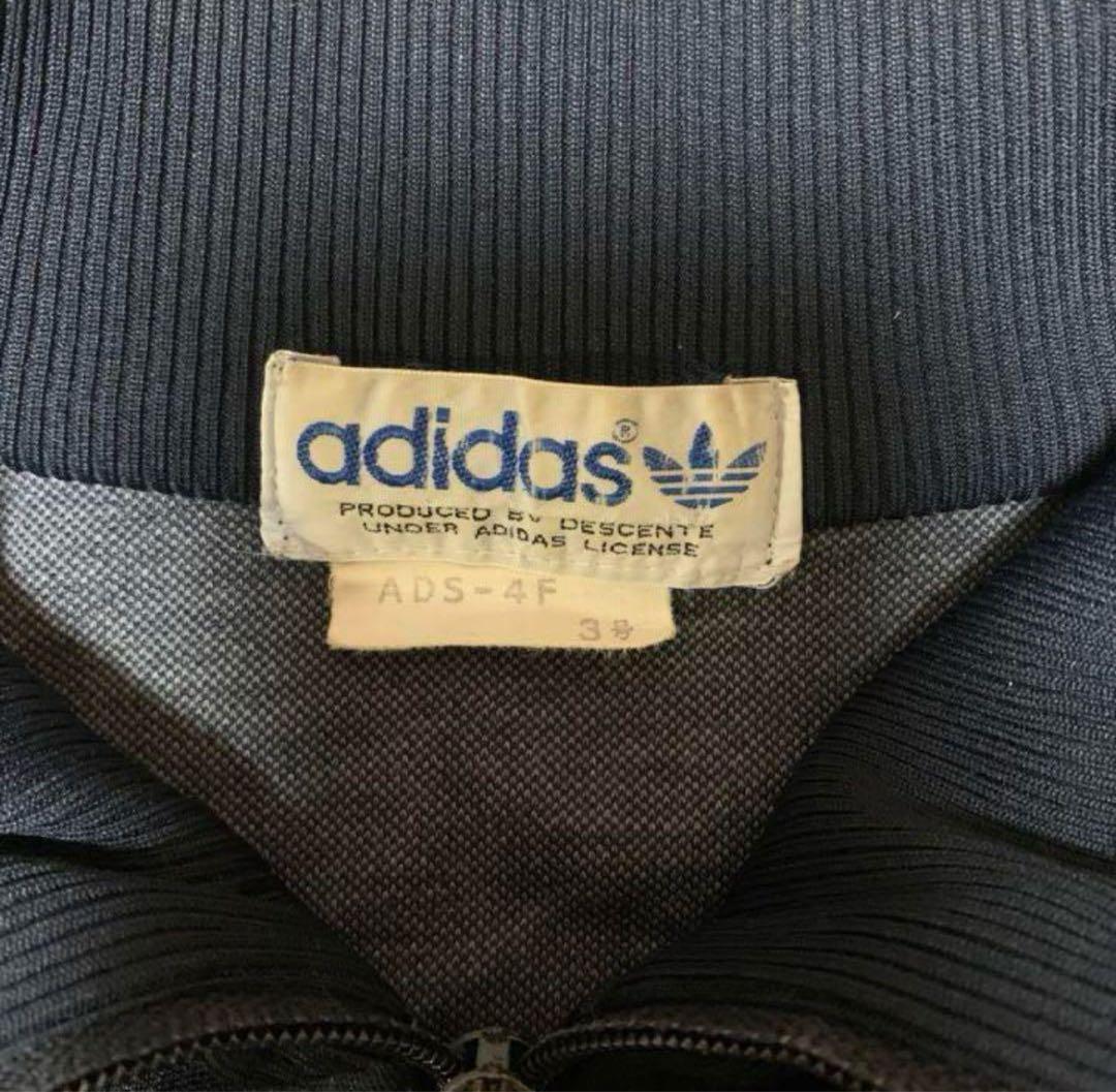 最終値下げ】adidas トラックジャケット デサント製 80s 70s - メルカリ