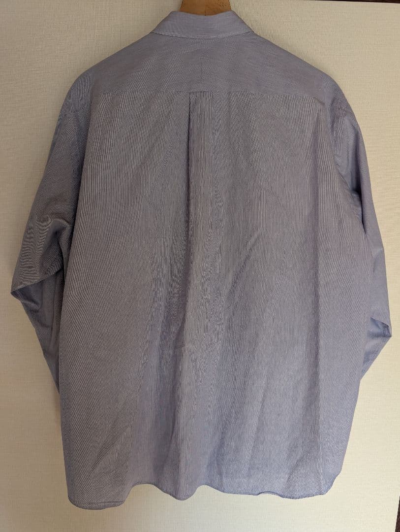 美品 COMOLI コモリシャツ SAX STRIPE 2