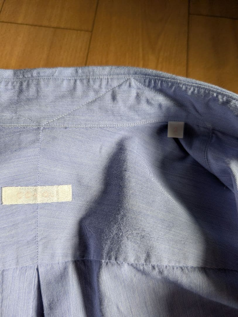 美品 COMOLI コモリシャツ SAX STRIPE 2