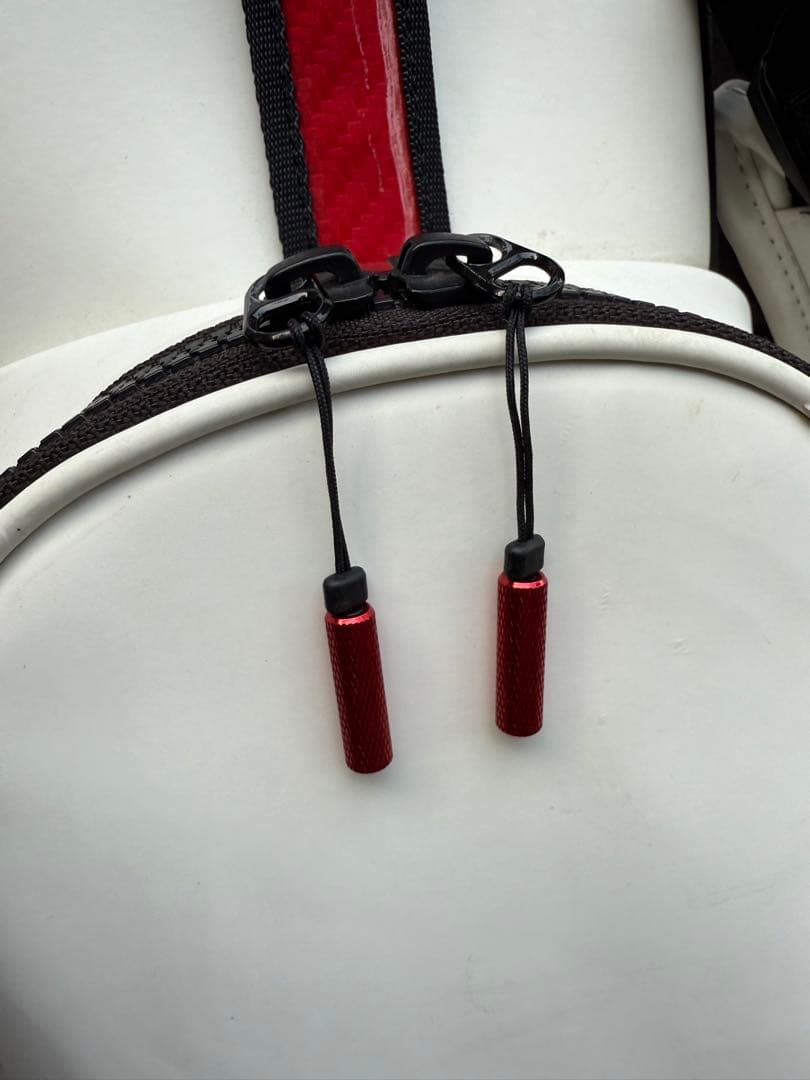 VESSEL PLAYER 3.0 キャディバッグ ホワイト/レッド/ブラック