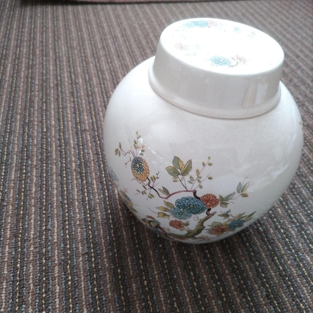 メイソンズ 花鳥文様 大型ティーキャニスター／クッキージャー