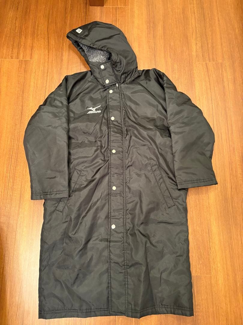 【2着セット】【美品】Mizuno ベンチコート ブラック