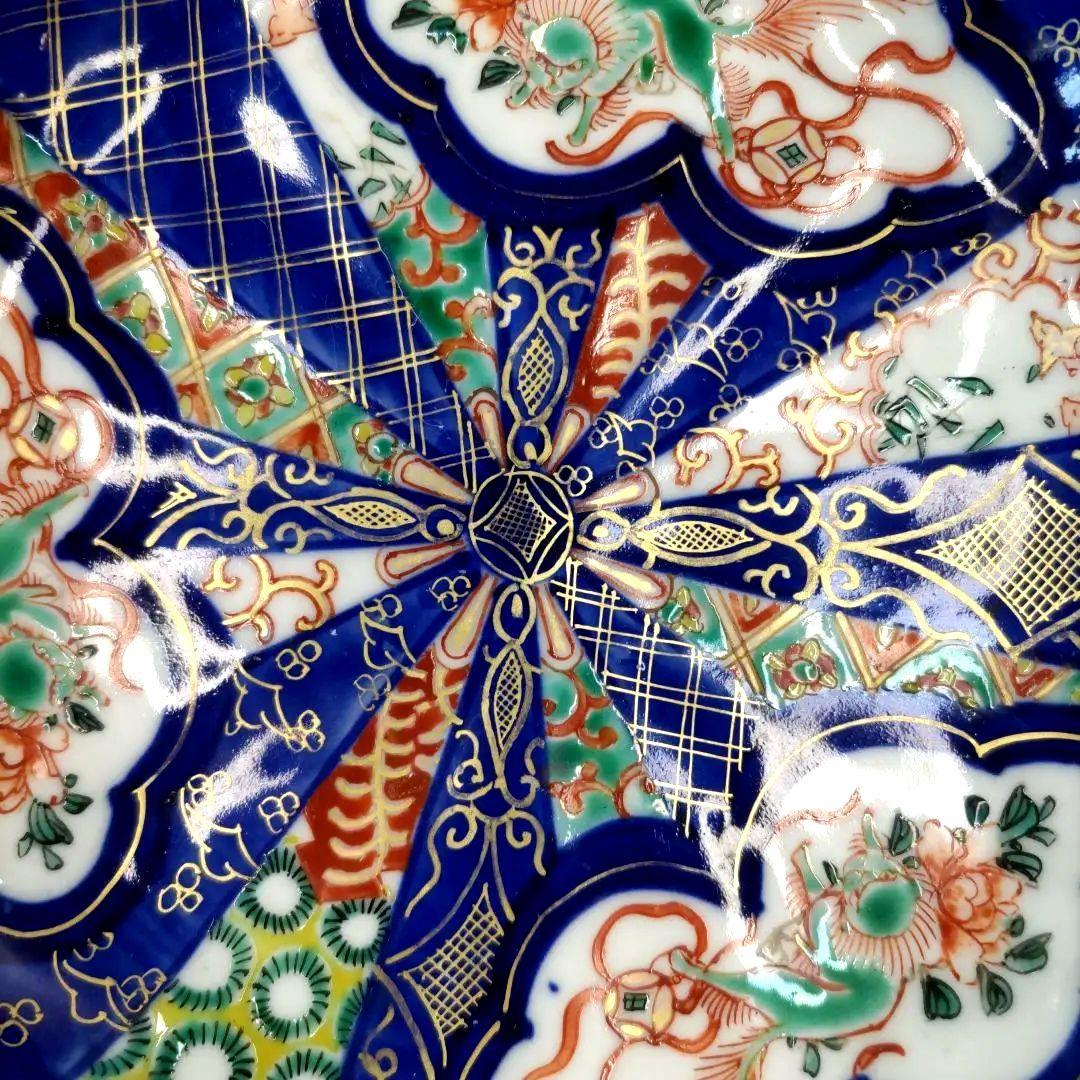 有田焼 伊万里焼 古伊万里 金彩 色絵 6寸皿 なます皿 小皿 小鉢 3