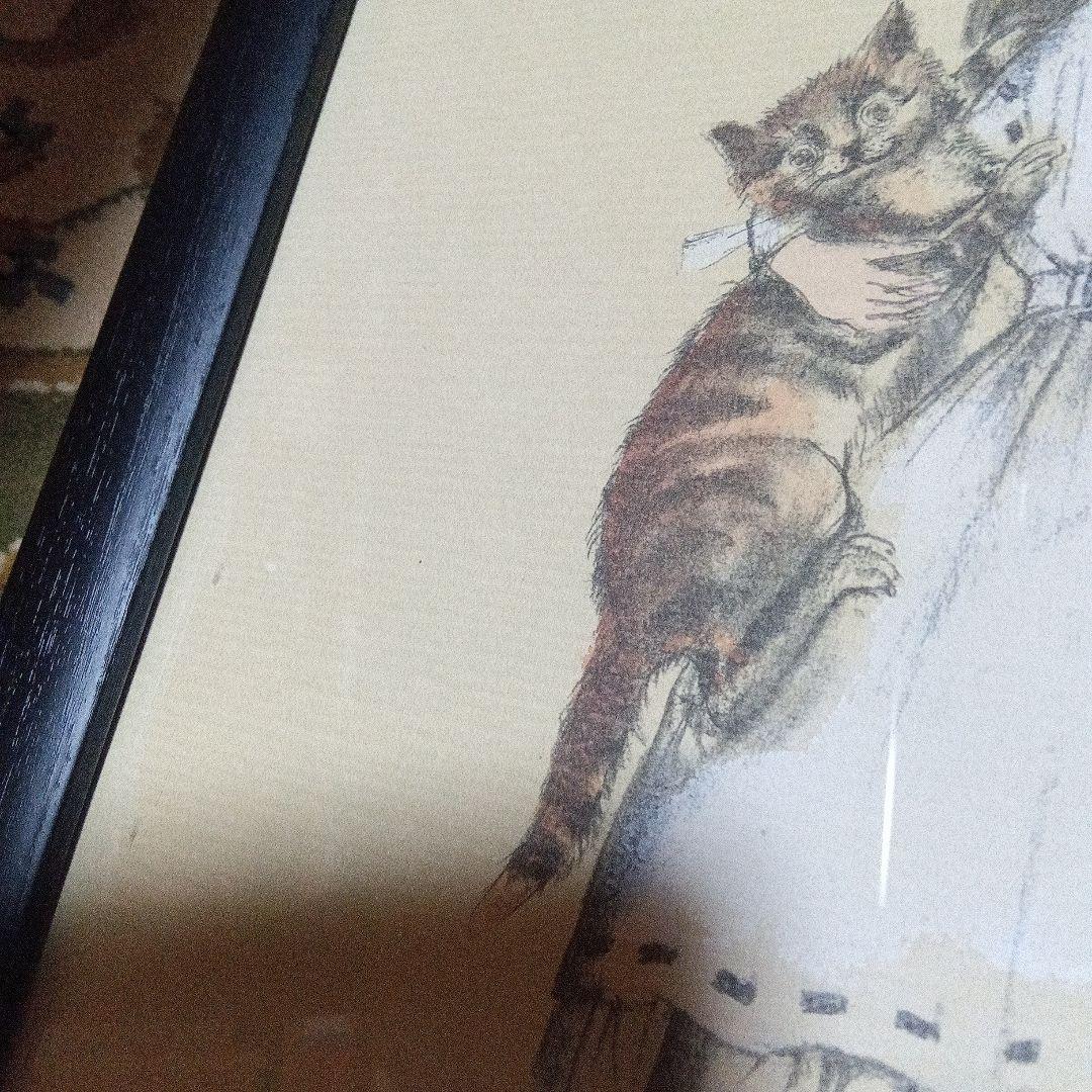 金子國義 金子国義 版画 サイン 署名 手彩色 リトグラフ 不思議の国の