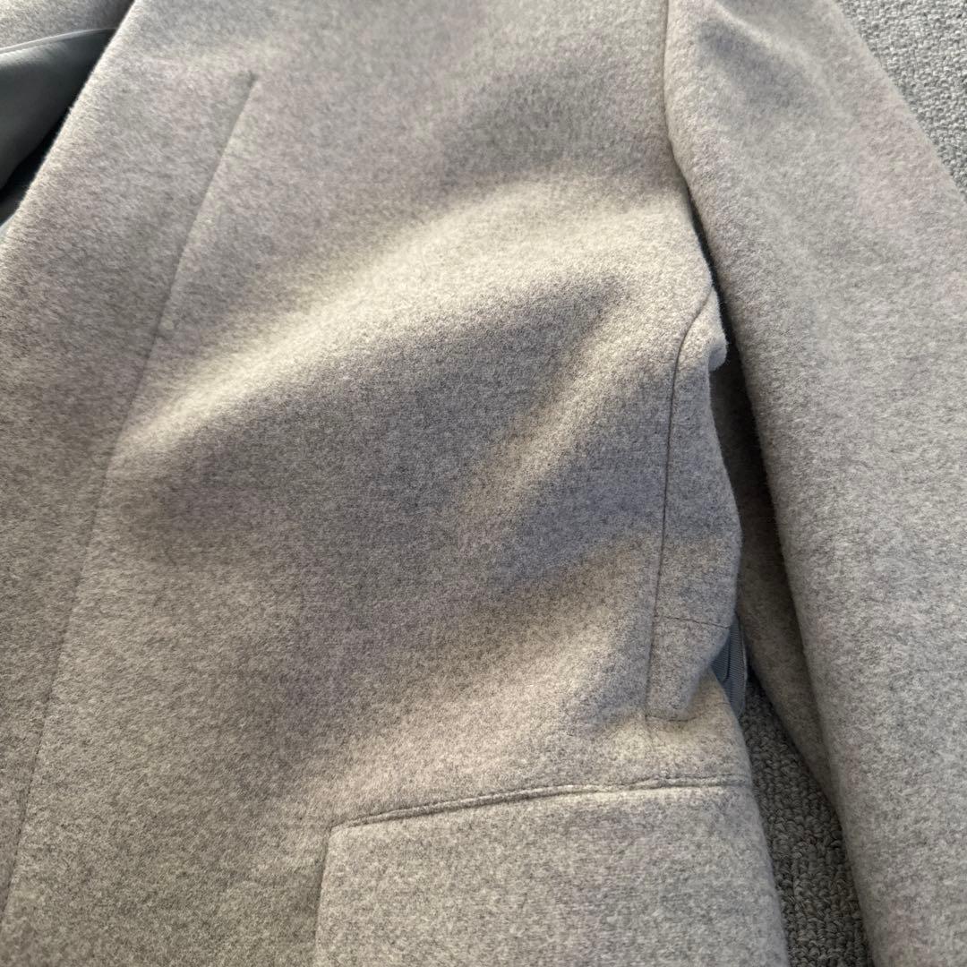 週末価格美品★CK カルバンクライン ウールカシミアスタンドカラーコートMサイズ