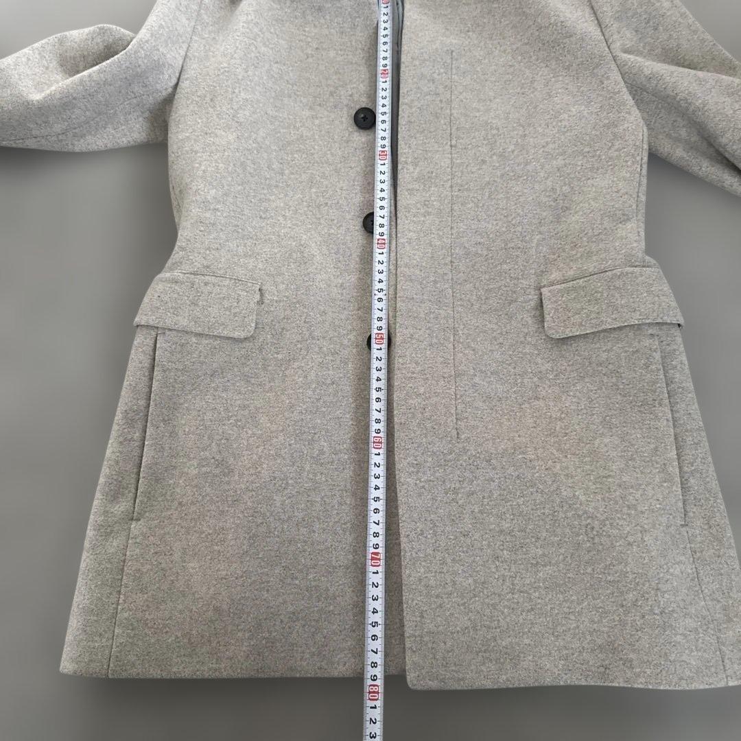 週末価格美品★CK カルバンクライン ウールカシミアスタンドカラーコートMサイズ
