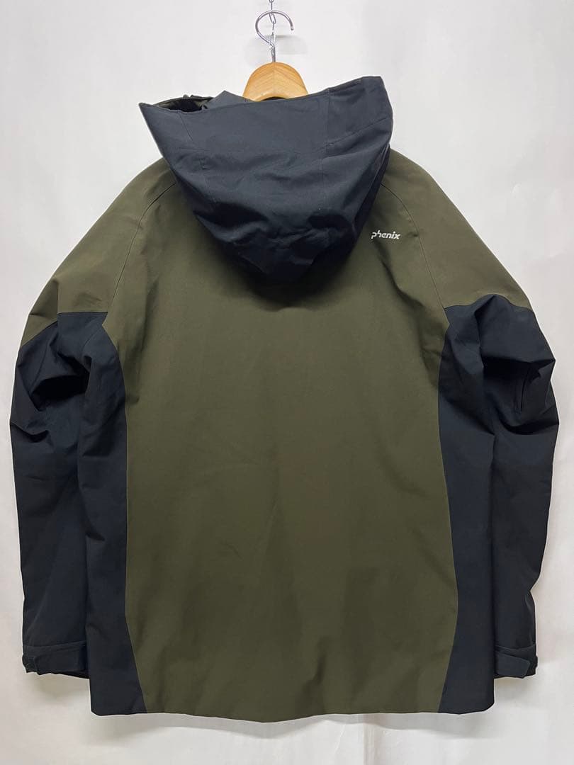 美品 Phenix フェニックス メンズ スキージャケット カーキ×ブラックXL