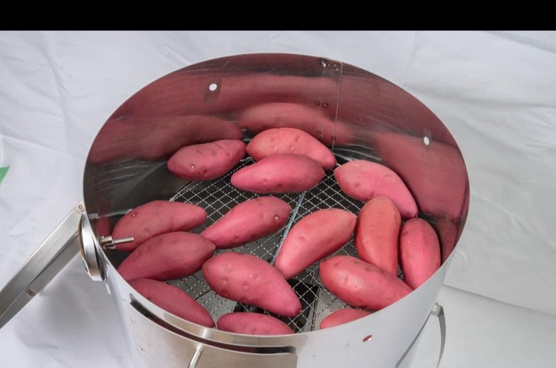 台数限定 値下げ「炭火」焼き芋 丸釜 網付き 軽トラ さつまいも 農家 MG1