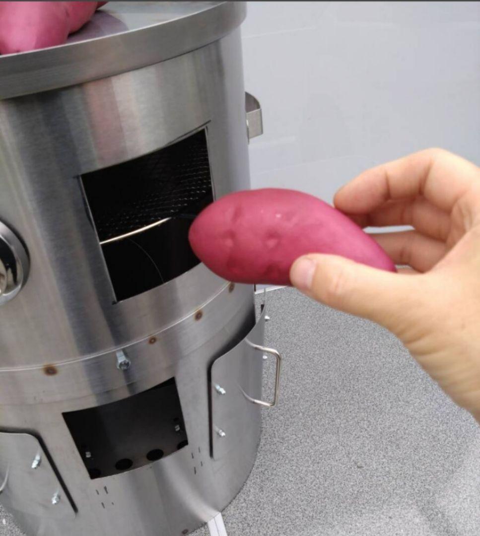 台数限定 値下げ「炭火」焼き芋 丸釜 網付き 軽トラ さつまいも 農家 MG1