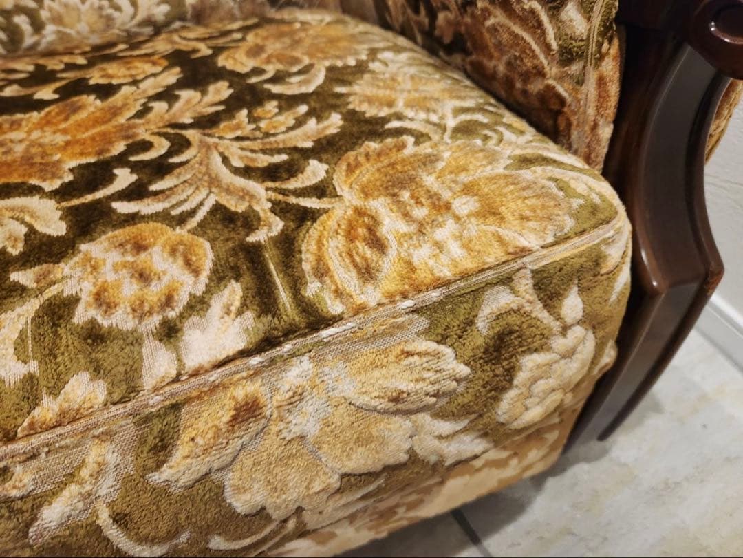 オールドカリモクkarimoku 金華山1人掛けソファ クラシック　アンティーク