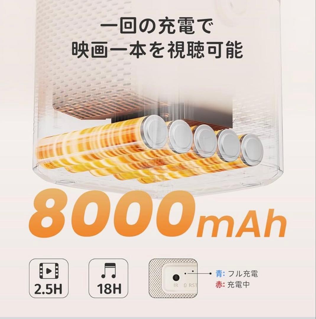 【定価50,000円】Yaber T2 高音質プロジェクター_JBLスピーカー