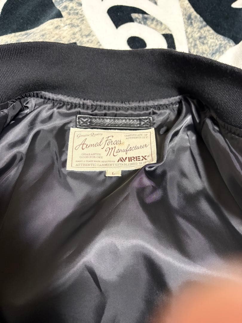 AVIREX★アヴィレックス★レザージャケット★MA-1★羊革★Lサイズ