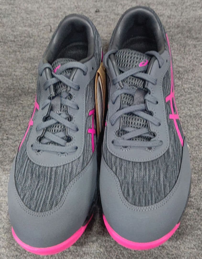 ASICS 安全靴 グレー/ピンク 26.0cm - メルカリ