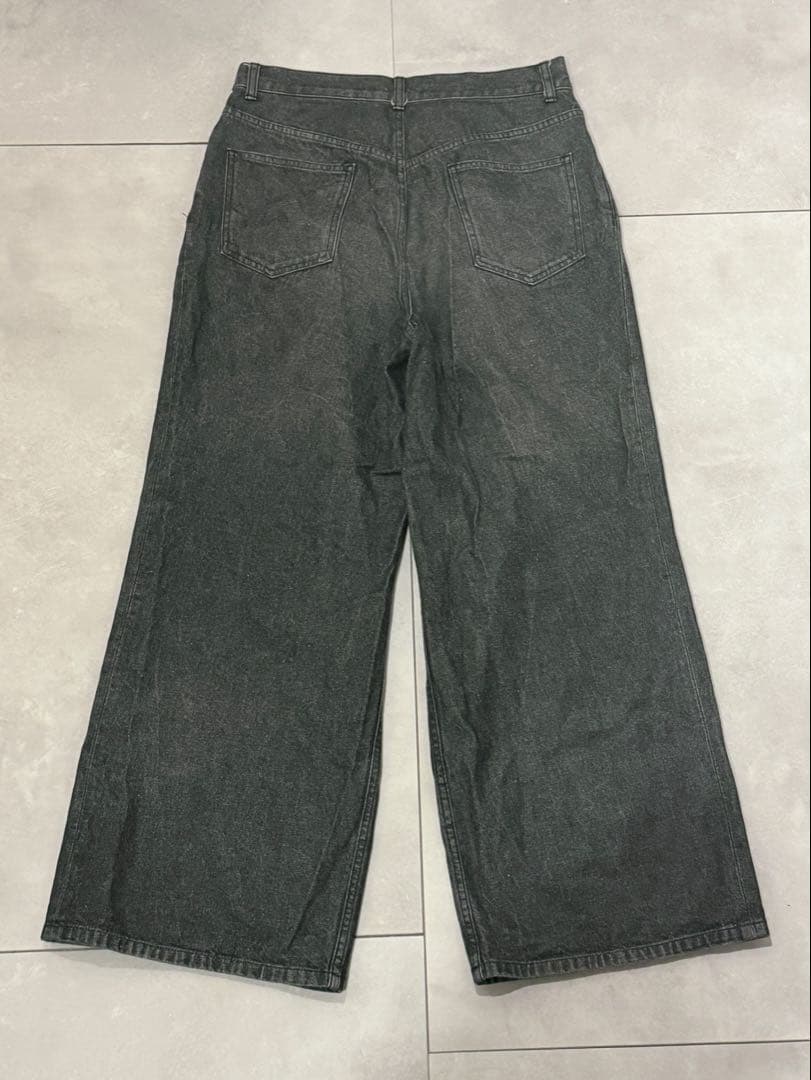 JOHN LAWRENCE SULLIVAN リジッドデニムワイドパンツ 48