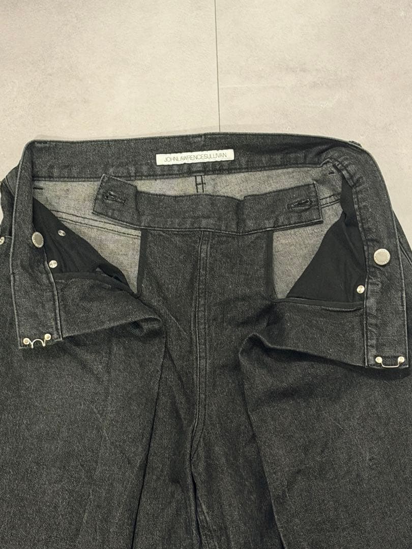 JOHN LAWRENCE SULLIVAN リジッドデニムワイドパンツ 48